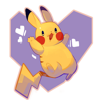 Design Sticker - Pikachu Apaixonado